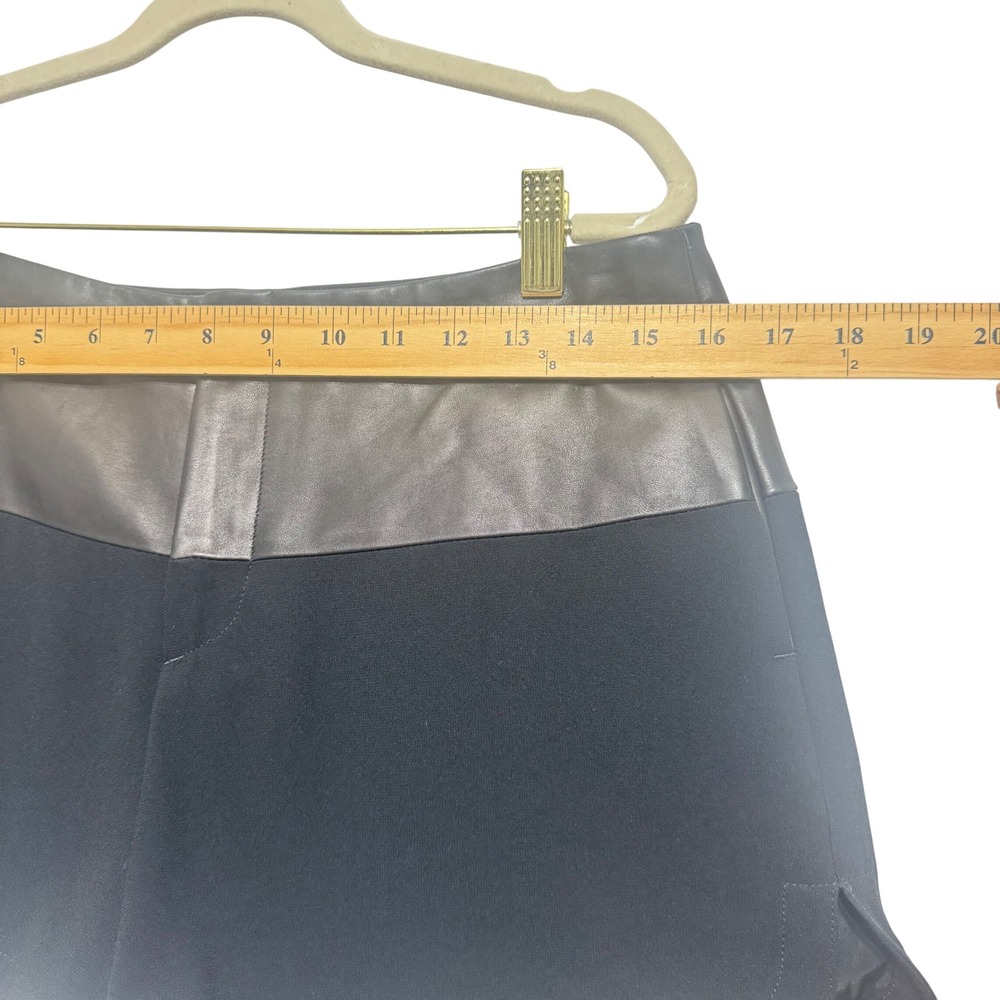 Rag‎ & Bone Kelly Lamb Leather Shorts Womens 6 Black New Mixed Media High Rise - Picture 7 of 13